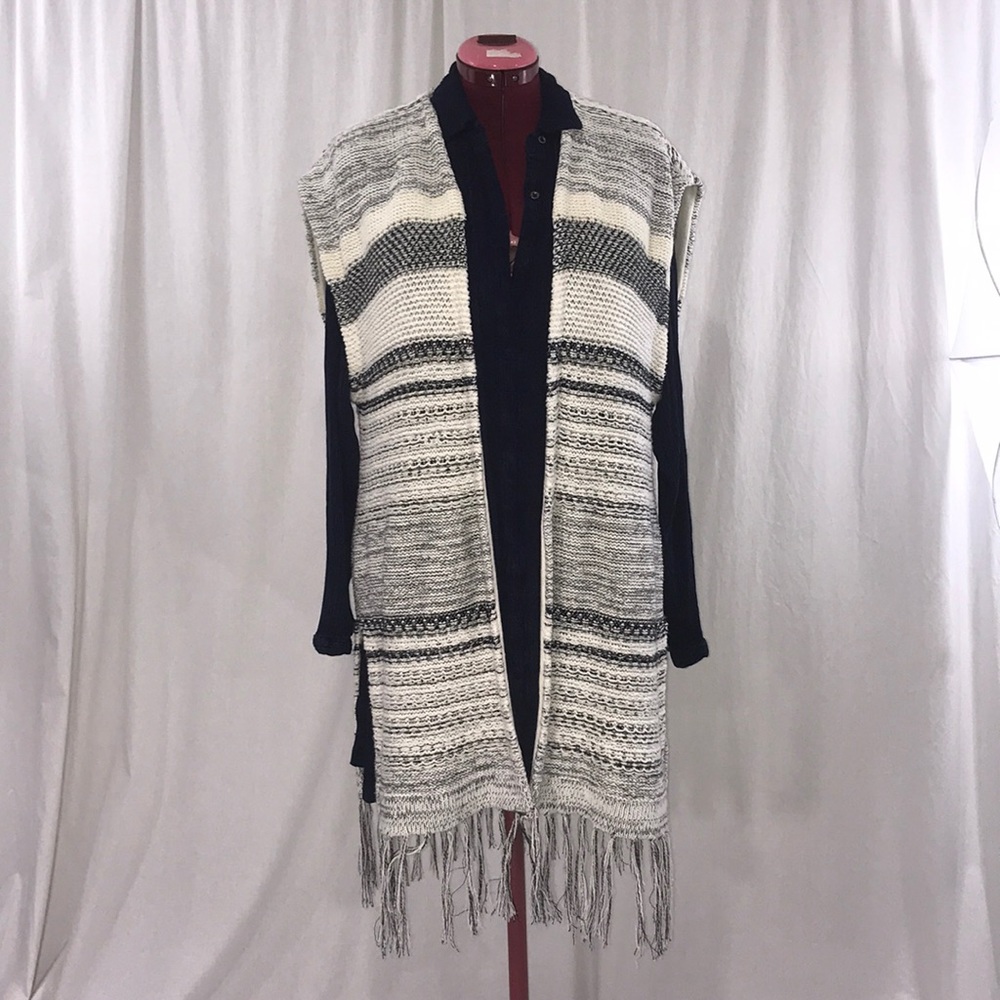 Lauren Ralph Lauren Fringed Duster